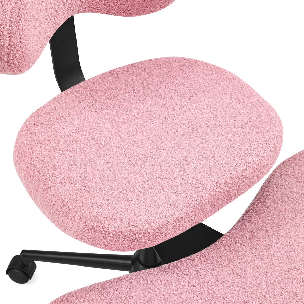 Rivestimento rosa strutturato della seduta della sedia da meditazione Asanasit di hjh LIVING