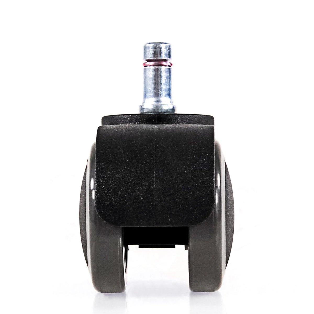 Rotella pivotante con perno in metallo delle rotelle per sedia 5x ROLO FREE 11mm/50mm per pavimenti duri in nero di hjh OFFICE