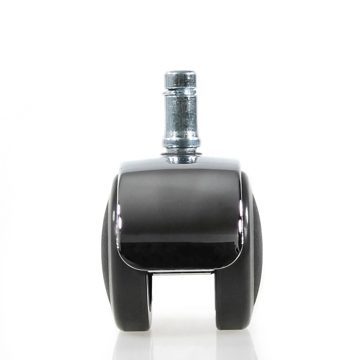 Singola rotella per sedia 5x ROLO LUX 11mm/50mm in nero e argento per pavimenti duri di hjh OFFICE