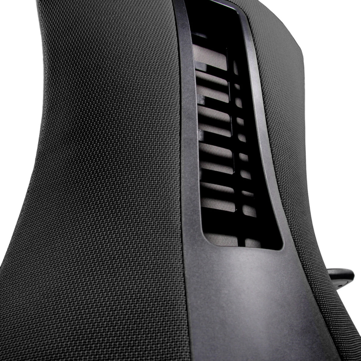Fessure di ventilazione nello schienale nero della Sedia da ufficio professionale OFFICE XT PRO di hjh OFFICE