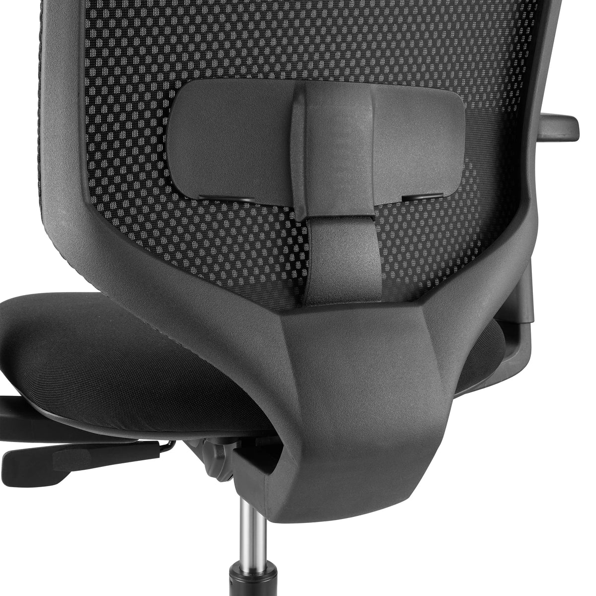 Supporto lombare dello schienale della Sedia da ufficio professionale Delvia in nero di hjh OFFICE