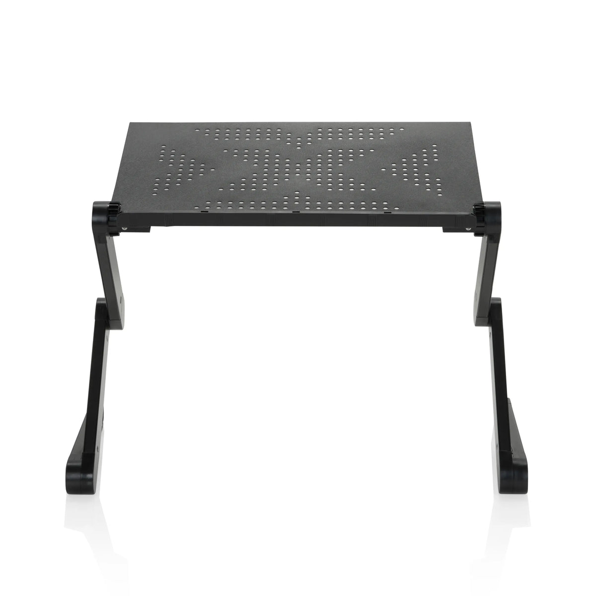 Rialzo da scrivania nero VM-SA II con piastra perforata e due gambe di hjh OFFICE – vista a 360° (vista frontale 0°)