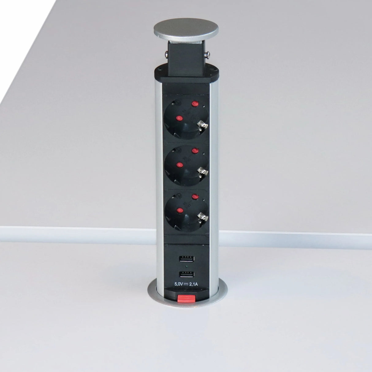 ELDO600 | Torre con prese (senza fresatura) | 3 x prese | 2 x USB - Accessori