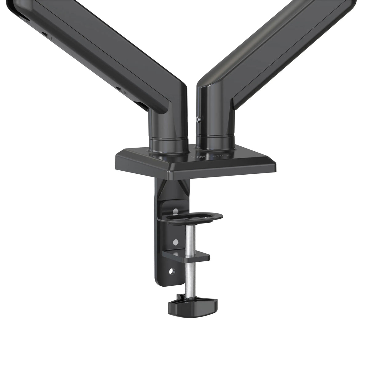 Fissaggio al tavolo con morsetto a vite del Supporto per monitor Ergomount GF2 in nero di hjh OFFICE