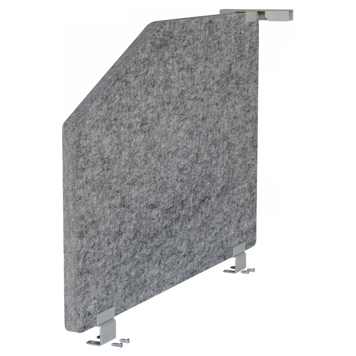 Parete acustica centrale grigio melange ARS 1 con clip di fissaggio di hjh OFFICE PRO