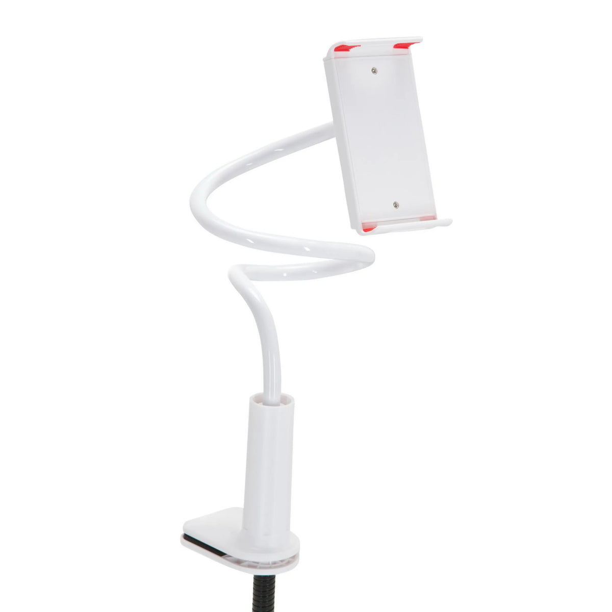 Supporto per cellulare e tablet FLEXMOBI I bianco con braccio a collo di cigno flessibile di hjh OFFICE