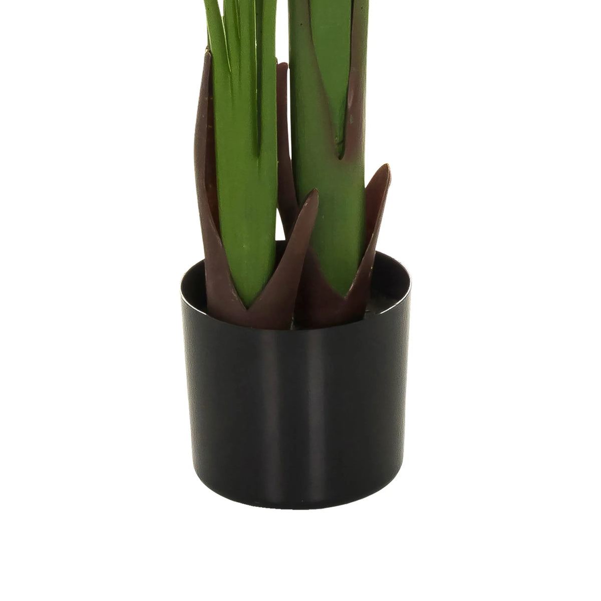Parte inferiore con vaso nero delle Piante artificiali BANANE di hjh OFFICE