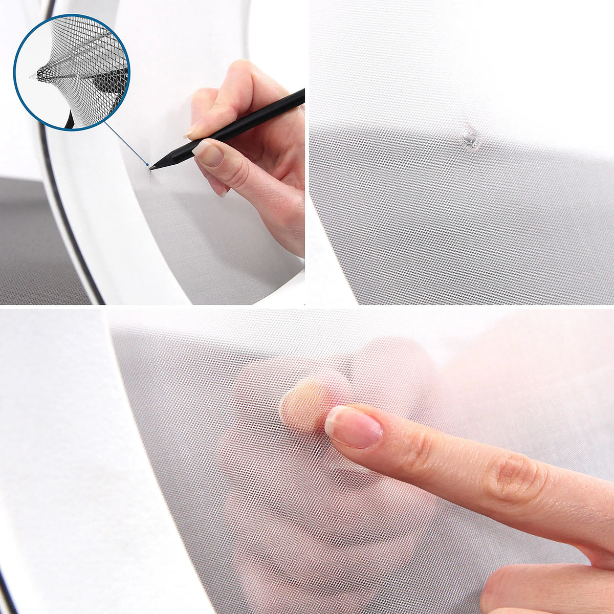 Tessuto a rete grigio della Sedia da ufficio professionale ASPEN WHITE di hjh OFFICE