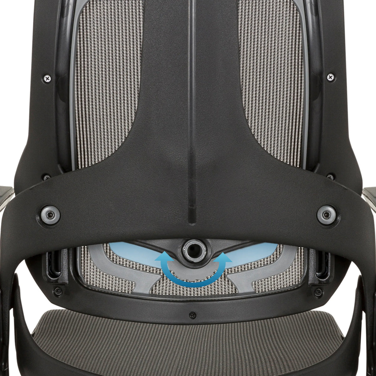 Supporto lombare regolabile della Sedia da ufficio professionale SPEKTRE BLACK in grigio-nero di hjh OFFICE