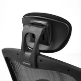 Poggiatesta regolabile in altezza con rivestimento in rete della High-end Sedia da ufficio VENUS BASE di hjh OFFICE