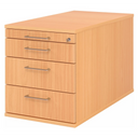 SIGNA TC30 | Roll container con 3 cassetti | Legno - Cassettiera con rotelle 