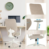 Sedia Home Office COSIO II beige con braccioli e altezza del sedile regolabili di hjh OFFICE
