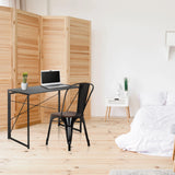 Scrivania pieghevole nera EASY UP MULTI con dimensioni 100 x 50 cm di hjh OFFICE