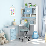 Sedia girevole per bambini KIDDY GTI-3 in color menta con seduta imbottita e base a stella di hjh OFFICE