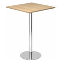 BISTRO H88Q C | Tavolino alto | 80x80 | Cromato - Sistema tavolo da conferenza 