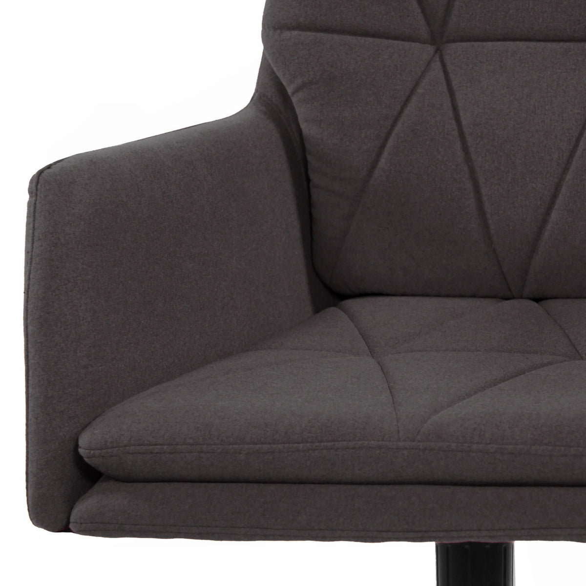Imbottitura e bracciolo grigio scuro della Sedia Home Office SHAKE 350 di hjh OFFICE