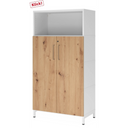 FlexWall | Altezza 4 raccoglitori | ante + unità | con telaio di base 