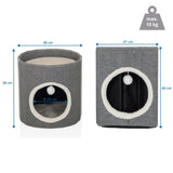 Disegno tecnico della Cuccia chiusa per gatto PAWY R con 38 × 38 cm e portata massima di 10 kg di hjh LIVING
