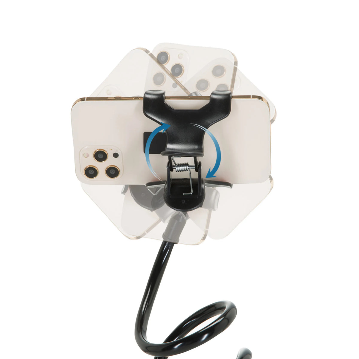 Clip di fissaggio regolabile del Supporto per cellulare e tablet FLEXMOBI in nero di hjh OFFICE