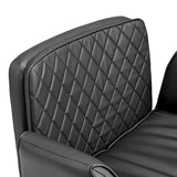 Imbottitura a rombi dello schienale della Sedia Home Office Criss-Cross 10 in nero di hjh LIVING