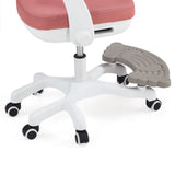Poggiapiedi e base bianca a stella con rotelle della sedia girevole per bambini Kiddy Smart Step di hjh OFFICE