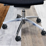 Base a cinque razze con rotelle per sedia nere 5x ROLO COLOR 60 11mm/60mm per pavimenti duri di hjh OFFICE