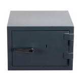 Cassaforte antracite Safe Compact Pro con una maniglia della porta e un cilindro di chiusura di hjh OFFICE