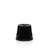 Sgabello TIO-S nero con superficie antiscivolo di hjh OFFICE – vista a 360° (vista frontale a tre quarti 60°)