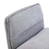 Rivestimento in tessuto grigio scuro dello schienale della Poltrona Lounge Criss-Cross 20 di hjh LIVING