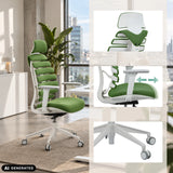 Sedia da ufficio professionale ERGO LINE W in Mystic Forest con viste dettagliate di hjh OFFICE (immagine generata dall’IA)