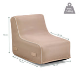 Vista dimensionale del Divano Gonfiabile Sitzolo Air con 95 × 58 cm e carico massimo di 140 kg di hjh LIVING
