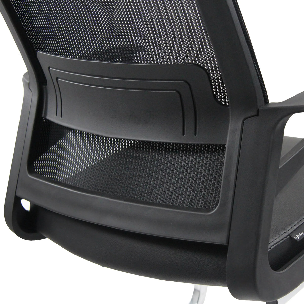 Schienale in rete traspirante della sedia a sbalzo INVENTOR V PRO in nero di hjh OFFICE
