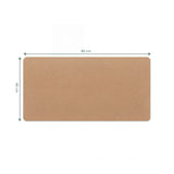 Vista dimensionale del Sottomano da Scrivania Padflux Terra in marrone, 80 × 40 cm di hjh OFFICE
