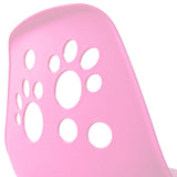 Schienale rosa con trafori a forma di zampa della Sedia girevole per bambini FANCY I di hjh OFFICE