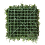 Pannello vegetale verde LEAFLUXE 2 con motivo a griglia quadrata in plastica di hjh LIVING