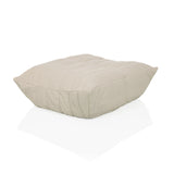 Pouf a sacco Sitzolo Podi beige con rivestimento in tessuto a coste di hjh LIVING – vista a 360° (vista frontale a tre quarti 45°)