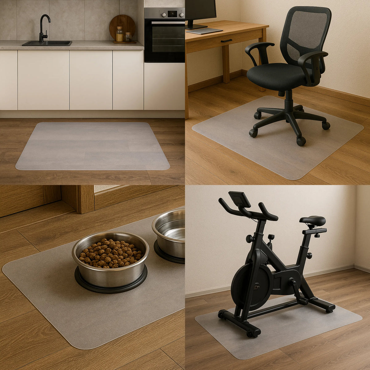 Tappetino FORTIFLEX in bianco latte per pavimenti duri per diverse aree di utilizzo di hjh OFFICE