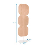 Disegno tecnico della Parete divisoria FLEXMIUT W con un'altezza di 174 cm e un piede di 50 x 30 cm di hjh OFFICE
