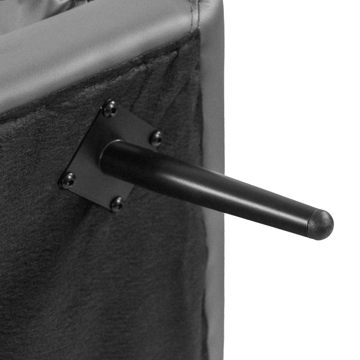 Componente del piede in metallo nero del Sofà lounge VINTALUX di hjh LIVING