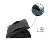 Regolazione dell'altezza del poggiapiedi PODI I con misure di 8 cm, 13 cm e 17 cm di hjh OFFICE