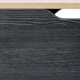 Struttura della superficie in nero e rovere della cuccia per gatto KITTY PAWBOX 2 di hjh LIVING