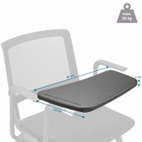 Vista dimensionale della Cartelletta con clip MEET WA con 40 × 22 cm e un carico massimo di 20 kg di hjh OFFICE