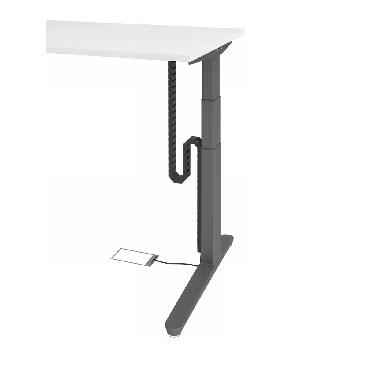 Catena portacavi verticale in nero come accessorio per il modello CKVL di hjh OFFICE PRO
