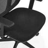 Seduta e bracciolo neri della sedia da ufficio professionale Filaro di hjh OFFICE