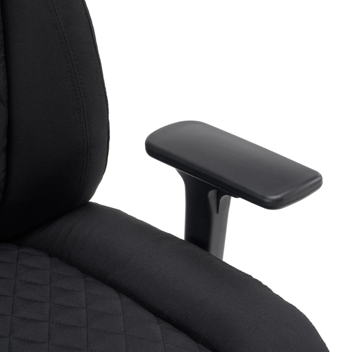 Bracciolo nero della sedia girevole XXL Pullmann Gen2 con rivestimento in tessuto di hjh OFFICE