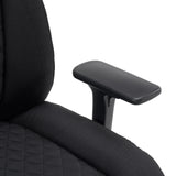Bracciolo nero della sedia girevole XXL Pullmann Gen2 con rivestimento in tessuto di hjh OFFICE