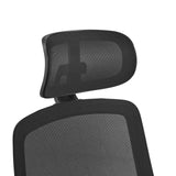 Poggiatesta con rivestimento in rete nera della sedia da ufficio professionale Ergosento di hjh OFFICE