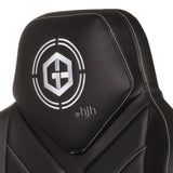 Logo sul poggiatesta della sedia da gaming GAMEBREAKER COLOSSUS in nero di hjh OFFICE