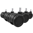 5x ROLO COLOR 60 11mm/60mm Pavimenti duri - Rotelle per Sedia 
