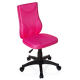 Sedia girevole per bambini KIDDY BASE rosa con schienale in rete e base nera a cinque ruote di hjh OFFICE – vista a 360° (vista frontale a tre quarti 40°)